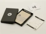 LOKANES Geschenkset Momente voller Ideen mit Gmund Notizbuch, Kaweco Kugelschreiber und Grußkarte in schwarzer Geschenkverpackung